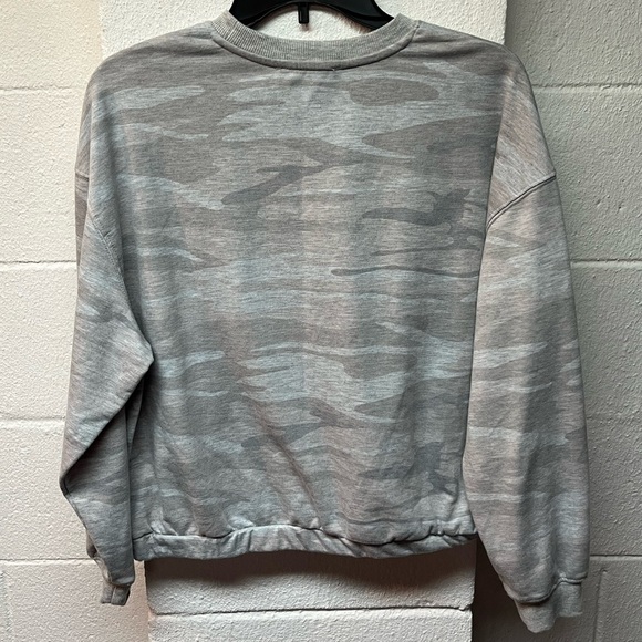 For the Republic - Gray Camouflage Womens Sweater - Picture 3 of 3